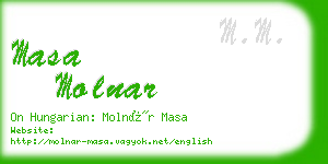 masa molnar business card